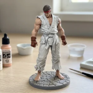 76-Ryu - Estátua Clássica do Guerreiro de Street Fighter