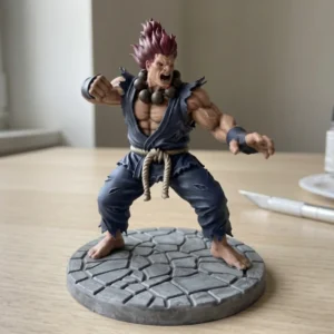 67-Akuma - Estátua de Guerreiro Clássico de Street Fighter